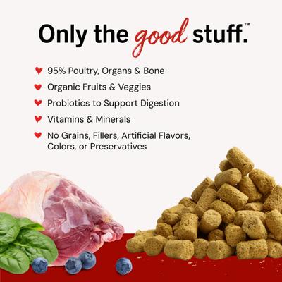 Show full view: Stella & Chewy's Duck Duck Goose Meal Mixers Freeze-Dried Raw Dog Food Topper, 3.5-oz bag slide 4 of 13