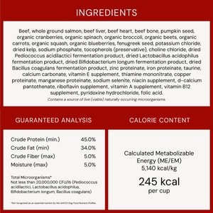 Stella & Chewy's Freeze-Dried Raw Meal Mixers Grain-Free Protein Rich Beef & Salmon Recipe Dog Food, 3.5-oz bag