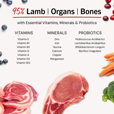 Show full view: Stella & Chewy's Dandy Lamb Meal Mixers Freeze-Dried Raw Dog Food Topper, 35-oz bag slide 9 of 14