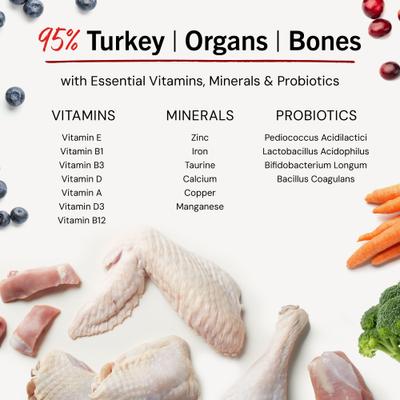 Show full view: Stella & Chewy's Tantalizing Turkey Meal Mixers Freeze-Dried Raw Dog Food Topper, 8-oz bag slide 9 of 14