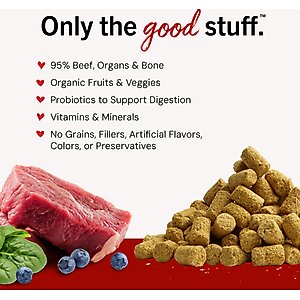 Stella & Chewy's Stella's Super Beef Meal Mixers Freeze-Dried Raw Dog Food Topper, 18-oz bag