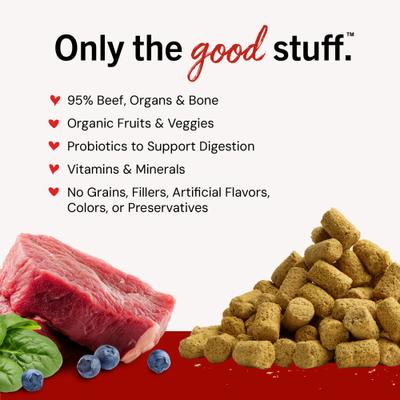 Show full view: Stella & Chewy's Stella's Super Beef Meal Mixers Freeze-Dried Raw Dog Food Topper, 3.5-oz bag slide 4 of 14