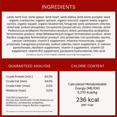 Show full view: Stella & Chewy's Dandy Lamb Meal Mixers Freeze-Dried Raw Dog Food Topper, 35-oz bag slide 10 of 14