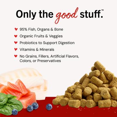 Show full view: Stella & Chewy's Savory Salmon & Cod Meal Mixers Freeze-Dried Raw Dog Food Topper, 8-oz bag slide 4 of 14