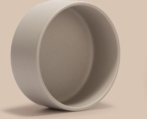 Show full view: SpunkyJunky Modern Cute Ceramic Weighted Dog Bowl, 1 count, Grey, 1.7 cup slide 7 of 7