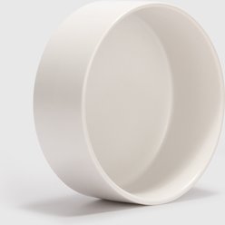 SpunkyJunky Modern Cute Ceramic Weighted Dog Bowl, 1 count, White, 7.6 cup slide 2 of 7