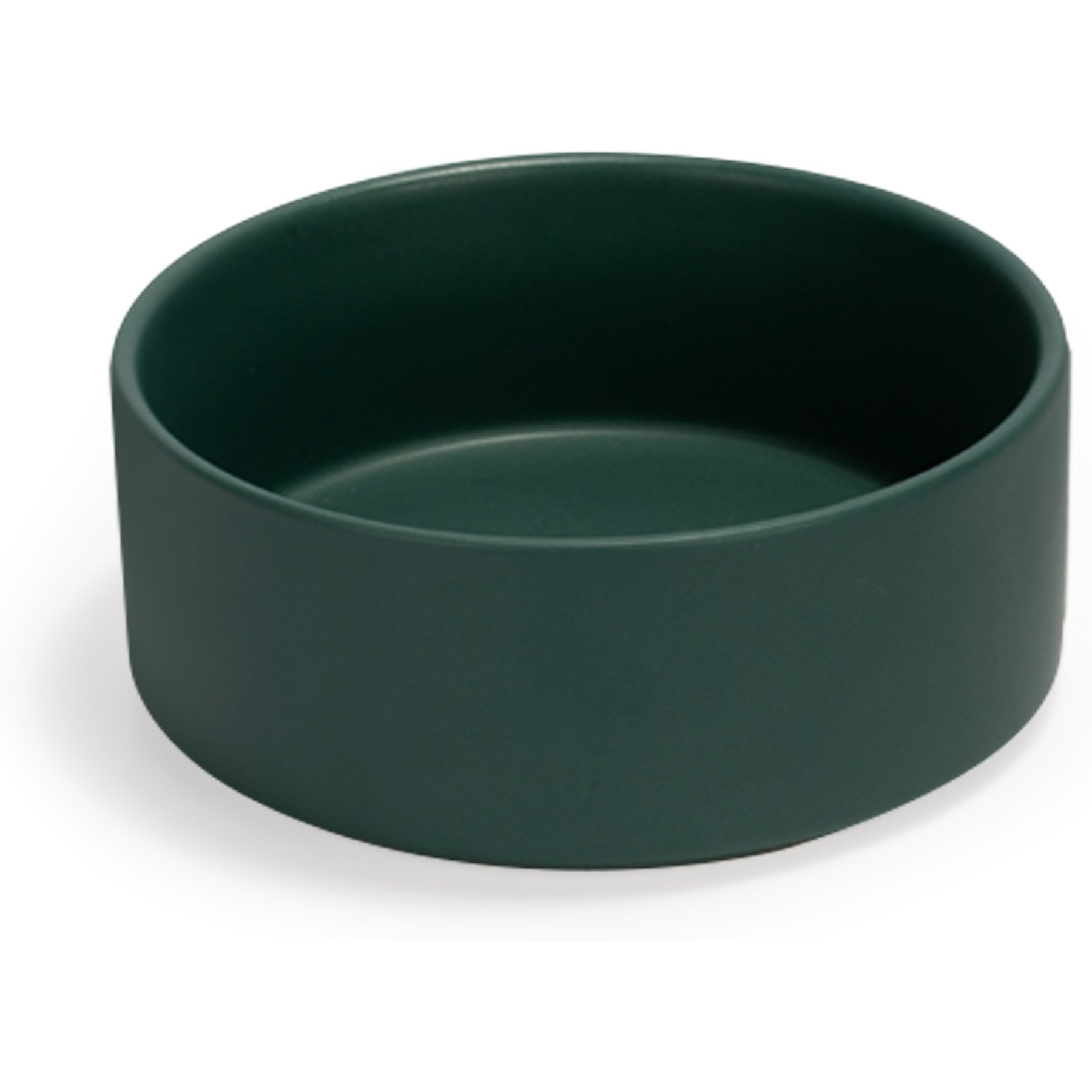 SpunkyJunky Modern Cute Ceramic Weighted Dog Bowl, 1 count, Green, 7.6 cup