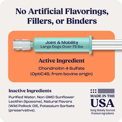 Show full view: Summit Animal Health Liquid Joint & Mobility Supplement for Large Dogs, 0.54-fl oz slide 4 of 9