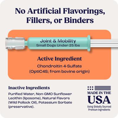 Show full view: Summit Animal Health Liquid Joint & Mobility Supplement for Small Dogs, 0.27-fl oz slide 4 of 9