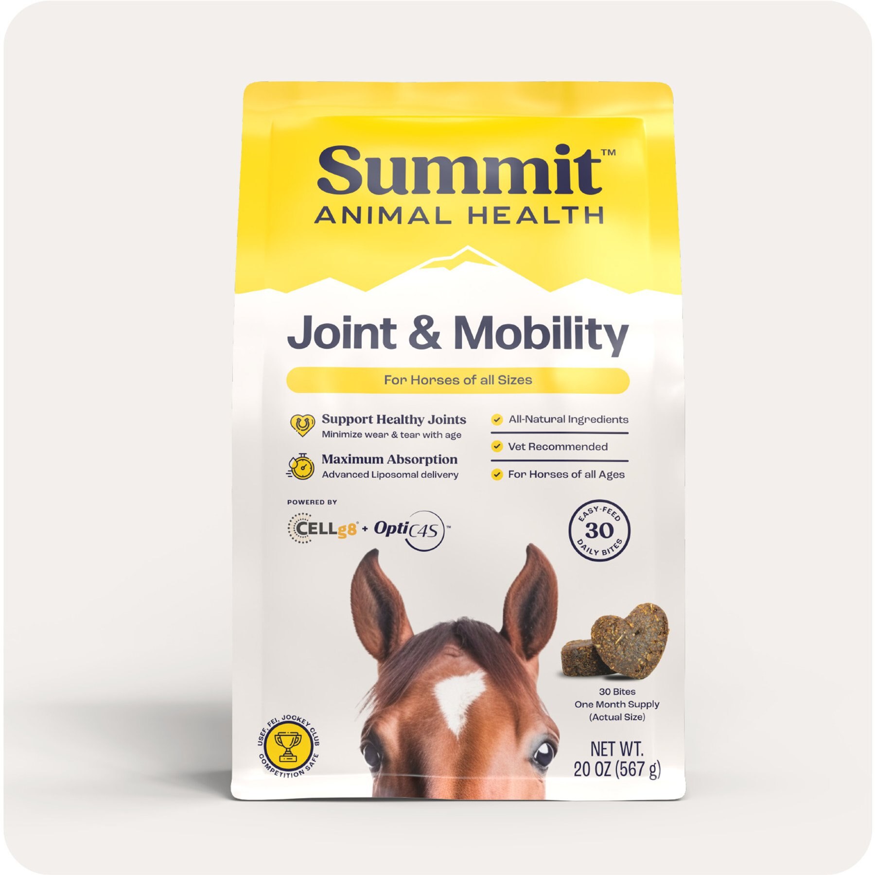 Summit Animal Health Joint & Mobility Bites Horse Supplement, 30 count