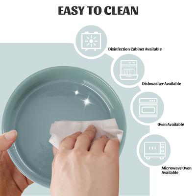 Show full view: SpunkyJunky Slanted Ceramic & Wood Non-Slip Dog Bowl, 1 count, 3.6 cup, Light Green slide 5 of 8