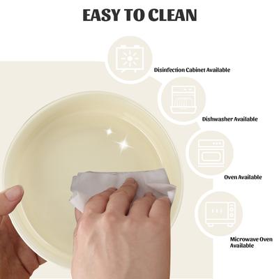 Show full view: SpunkyJunky Slanted Ceramic & Wood Non-Slip Dog Bowl, 1 count, 3.6 cup, Beige slide 5 of 8