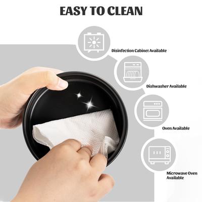 Show full view: SpunkyJunky Slanted Ceramic & Wood Non-Slip Dog Bowl, 1 count, 3.6 cup, Black slide 6 of 9