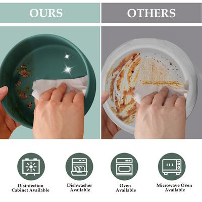 Show full view: SpunkyJunky Slanted Ceramic & Wood Non-Slip Dog Bowl, 1 count, 3.6 cup, Green slide 6 of 10