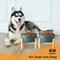 Show in main carousel: SpunkyJunky Ceramic & Wood Non-Slip Elevated Dog Bowls, 2 count, Green, 7.6 cup slide 7 of 7
