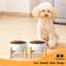 Show in main carousel: SpunkyJunky Ceramic & Wood Non-Slip Elevated Dog Bowls, 2 count, White, 1.7 cup slide 7 of 7