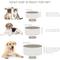 Show in main carousel: SpunkyJunky Ceramic & Wood Non-Slip Weighted Dog & Cat Bowls, 2 count, Grey, 7.6 cup slide 3 of 6