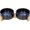 Show in main carousel: SpunkyJunky Ceramic & Wood Non-Slip Weighted Dog & Cat Bowls, 2 count, Starry Blue, 1.7 cup slide 1 of 7