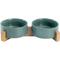 Show in main carousel: SpunkyJunky Ceramic & Wood Non-Slip Weighted Dog & Cat Bowls, 2 count, Dark Green, 1.7 cup slide 1 of 7