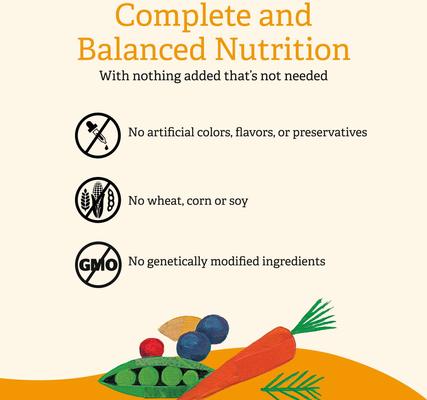 Show full view: Gather Free Acres Organic Free-Run Chicken Dry Dog Food, 16-lb bag slide 6 of 10