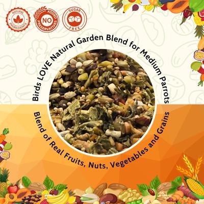 Show full view: Birds LOVE Natural Garden Blend Medium Parrot Bird Food, 4-lb bag slide 2 of 7