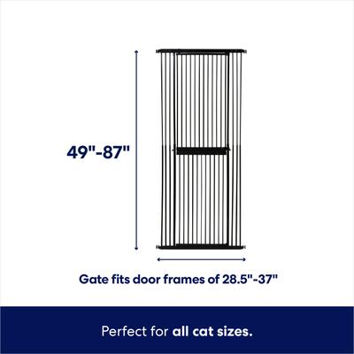 Show full view: Frisco Cat Safety Gate, Black slide 2 of 9