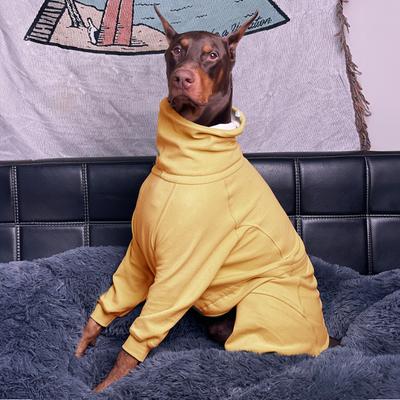 Show full view: Pebot Gumdrop Dog & Cat Fleece Onesie, Butter Yellow, Size 12 slide 4 of 6
