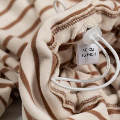 Show full view: Pebot Gumdrop Dog & Cat Fleece Onesie, Brown/Ivory Stripe, Size 12 slide 5 of 7