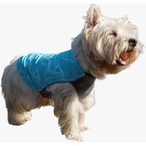 Pebot Dobby Dog & Cat Sun Protection T-Shirt, Turquoise, Size 14