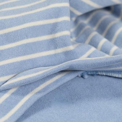 Show full view: Pebot Gumdrop Dog & Cat Fleece Onesie, Blue/White Stripe, Size 8 slide 2 of 5