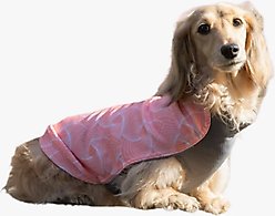Pebot Dobby Dog & Cat Sun Protection T-Shirt, Pink Geo, Size 26
