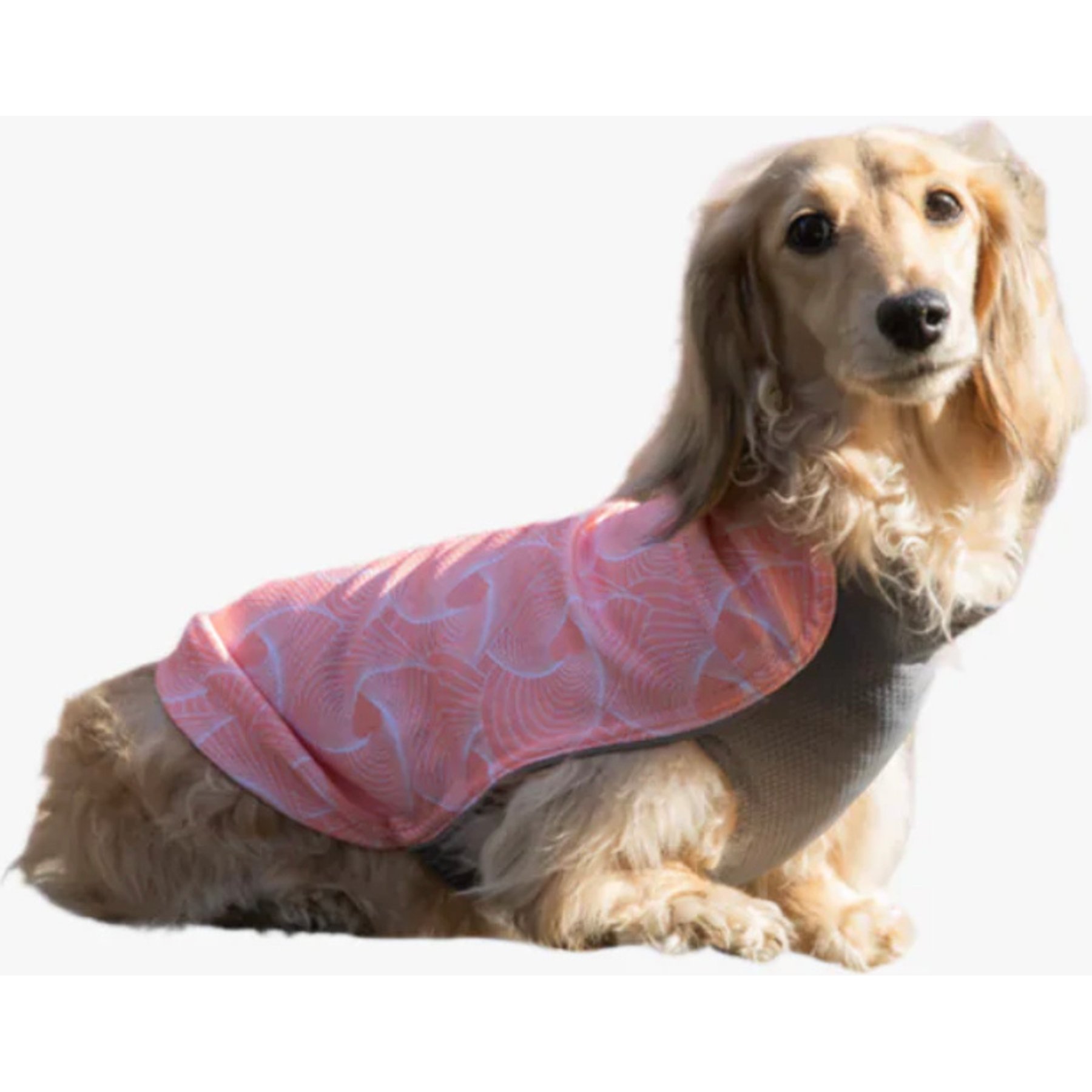 Pebot Dobby Dog & Cat Sun Protection T-Shirt, Pink Geo, Size 10