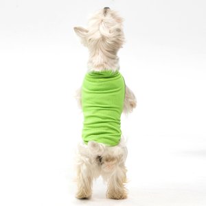 Pebot Dobby Dog & Cat Sun Protection T-Shirt, Lime Green, Size 18