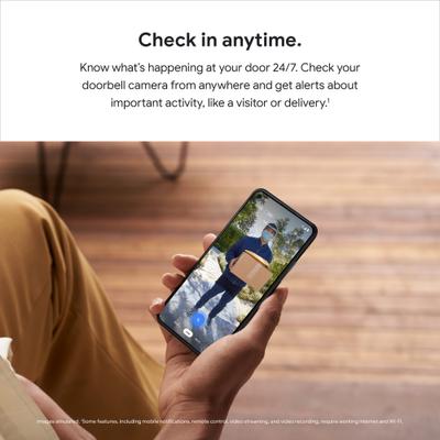 Show full view: Google Nest Wi-Fi Video Doorbell, Ash slide 7 of 10