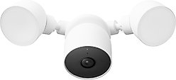 Google Nest Cam Outdoor or Wired with Floodlight Security Camera, Snow