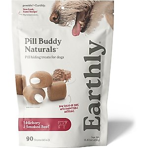 Pill Buddy Naturals Smokey Beef Soft & Chewy Dog Treats, 90 count
