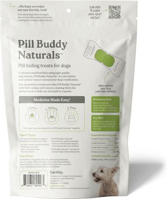 Show full view: Pill Buddy Naturals Peanut Butter & Apple Soft & Chewy Dog Treats, 90 count slide 10 of 11
