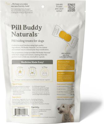 Show full view: Pill Buddy Naturals Peanut Butter & Banana Soft & Chewy Dog Treats, 90 count slide 10 of 11