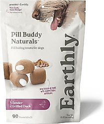 Pill Buddy Naturals Grilled Duck Soft & Chewy Dog Treats, 90 count