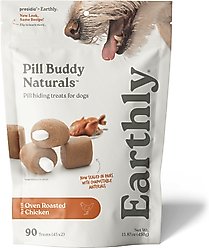 Pill Buddy Naturals Roasted Chicken Soft & Chewy Dog Treats, 90 count