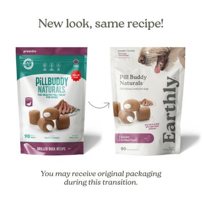 Show full view: Pill Buddy Naturals Grilled Duck Soft & Chewy Dog Treats, 90 count slide 3 of 11