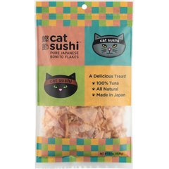 Earthly Cat Sushi Bonito Flakes Classic Cut Tuna Cat Treats, 0.7-oz bag