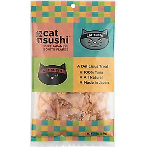 Cat Sushi Bonito Flakes Classic Cut Tuna Cat Treats, 0.7-oz bag