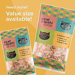 Cat Sushi Bonito Flakes Classic Cut Tuna Cat Treats, 0.7-oz bag slide 2 of 9