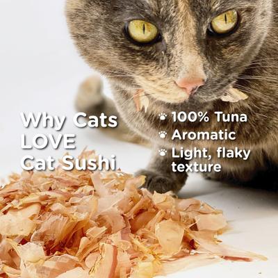 Show full view: Cat Sushi Bonito Flakes Thick Cut Tuna Cat Treats, 0.7-oz bag slide 6 of 9