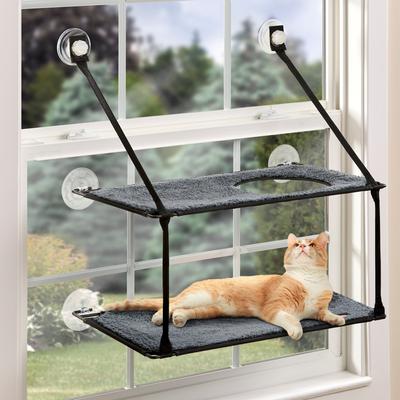 K&H PET PRODUCTS EZ Mount Double Stack Kitty Sill Cat Window Perch