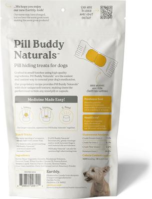 Show full view: Pill Buddy Naturals Peanut Butter & Banana Soft & Chewy Dog Treats, 30 count slide 9 of 11