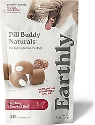 Pill Buddy Naturals Smokey Beef Soft & Chewy Dog Treats, 30 count