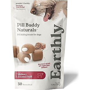 Pill Buddy Naturals Smokey Beef Soft & Chewy Dog Treats, 30 count