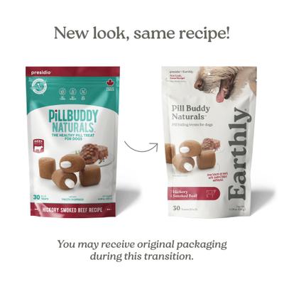 Show full view: Pill Buddy Naturals Smokey Beef Soft & Chewy Dog Treats, 30 count slide 3 of 11